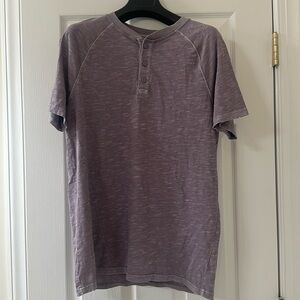 Purple Tee, 3 button down